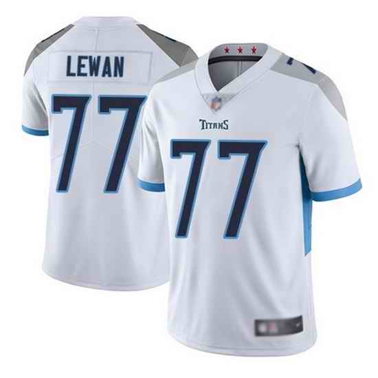 Youth Tennessee Titans 77 Taylor Lewan White Vapor Untouchable Limited Stitched Jersey